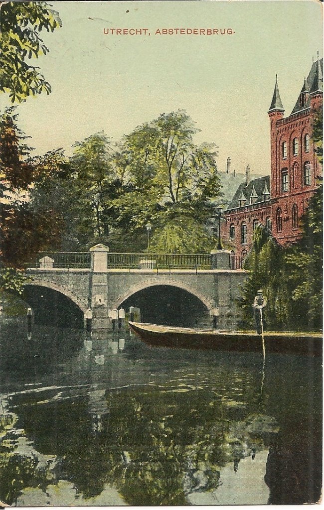 Oude Ansichtkaart Utrecht, Abstederbrug - Gelopen, Ophalen of Verzenden, Voor 1920, Gelopen, Utrecht