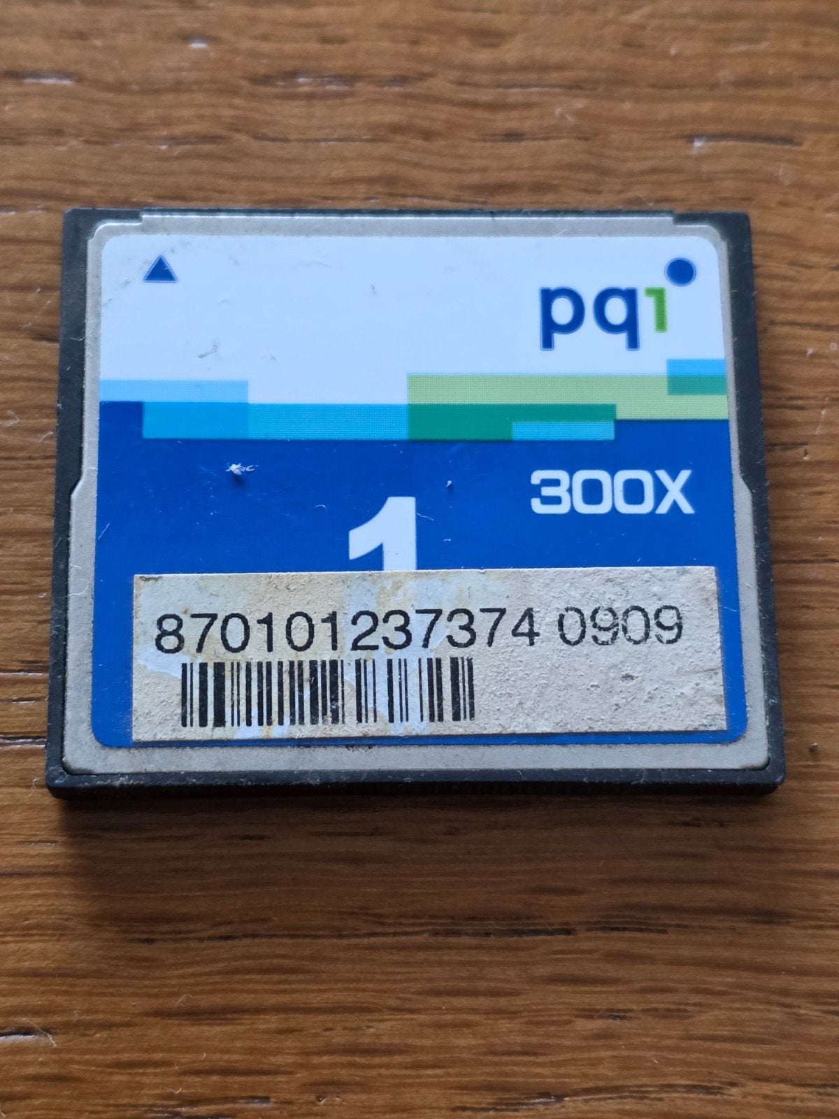 PQI Compact Flash (CF) 1GB 300X Geheugenkaart, Gebruikt, PQI, Minder dan 2 GB, Ophalen of Verzenden