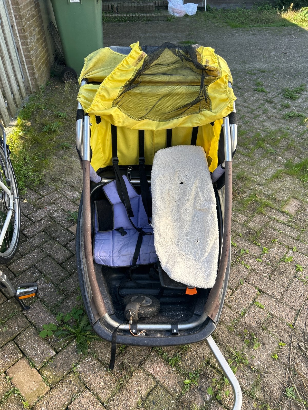 Fietskar voor kinderen - Gebruikt maar functioneel, Ophalen, Gebruikt, Kinderkar, 40 tot 60 kg
