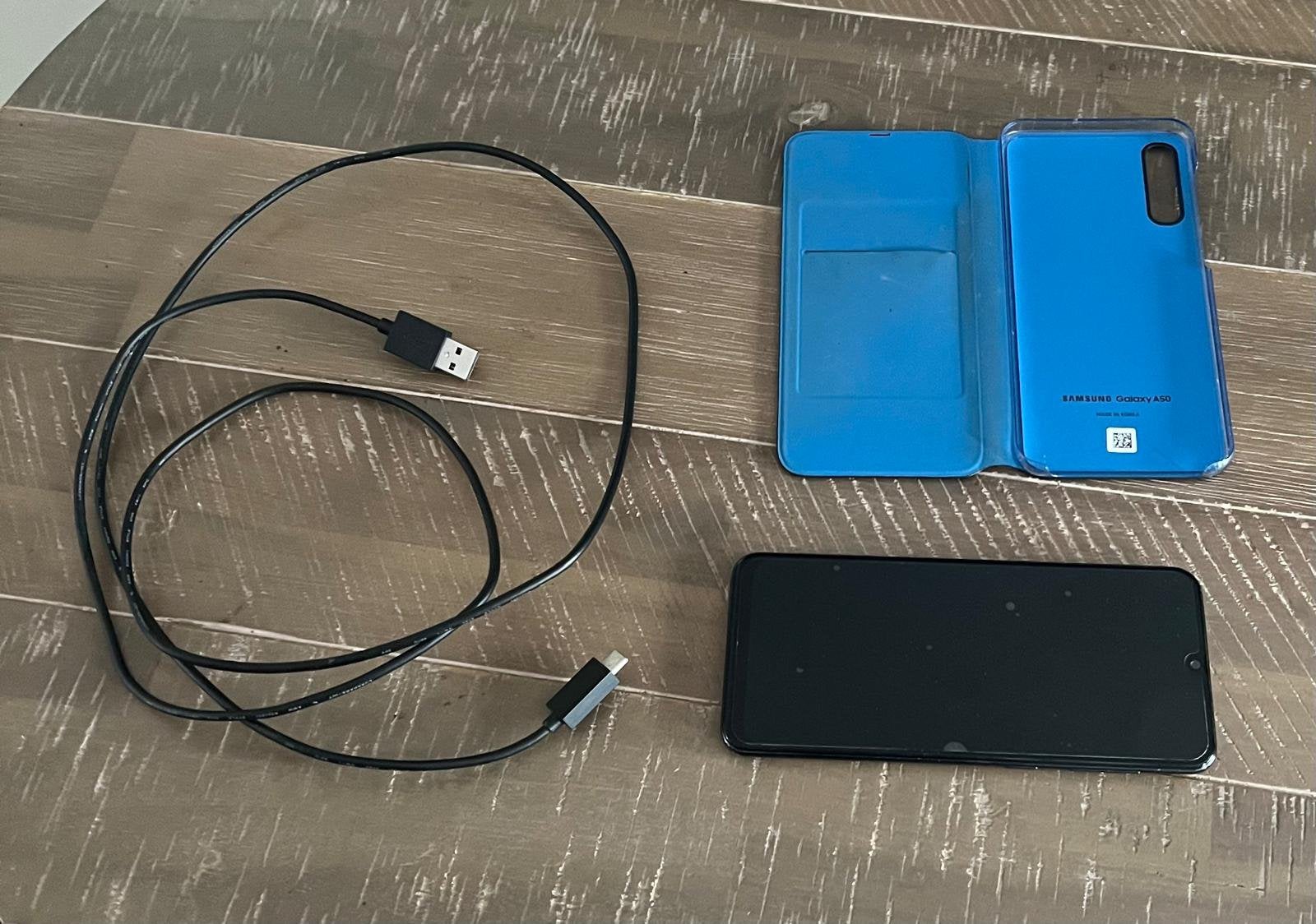 Samsung Galaxy A50 (blauw) met 128GB opslag, Ophalen, Zo goed als nieuw, Blauw, DS Lite