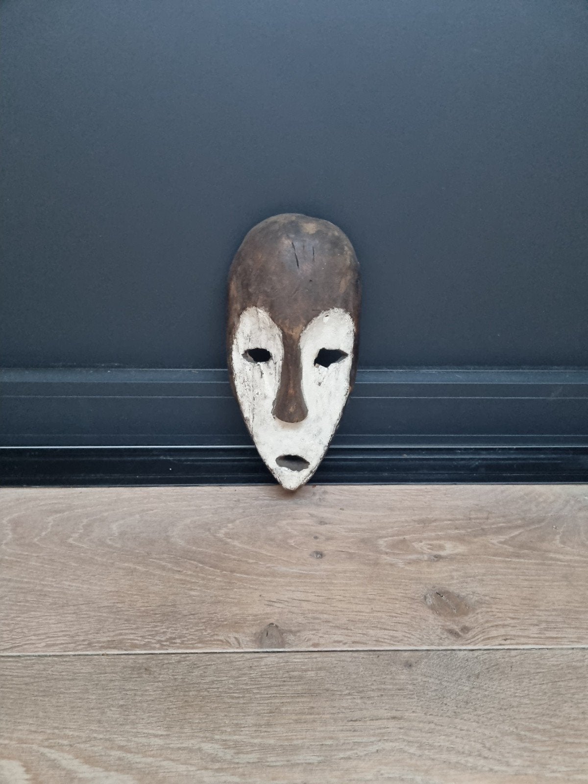 Authentiek Afrikaans Masker - Handgesneden- Lega Congo, Afrika, Masker, Ophalen, Hout