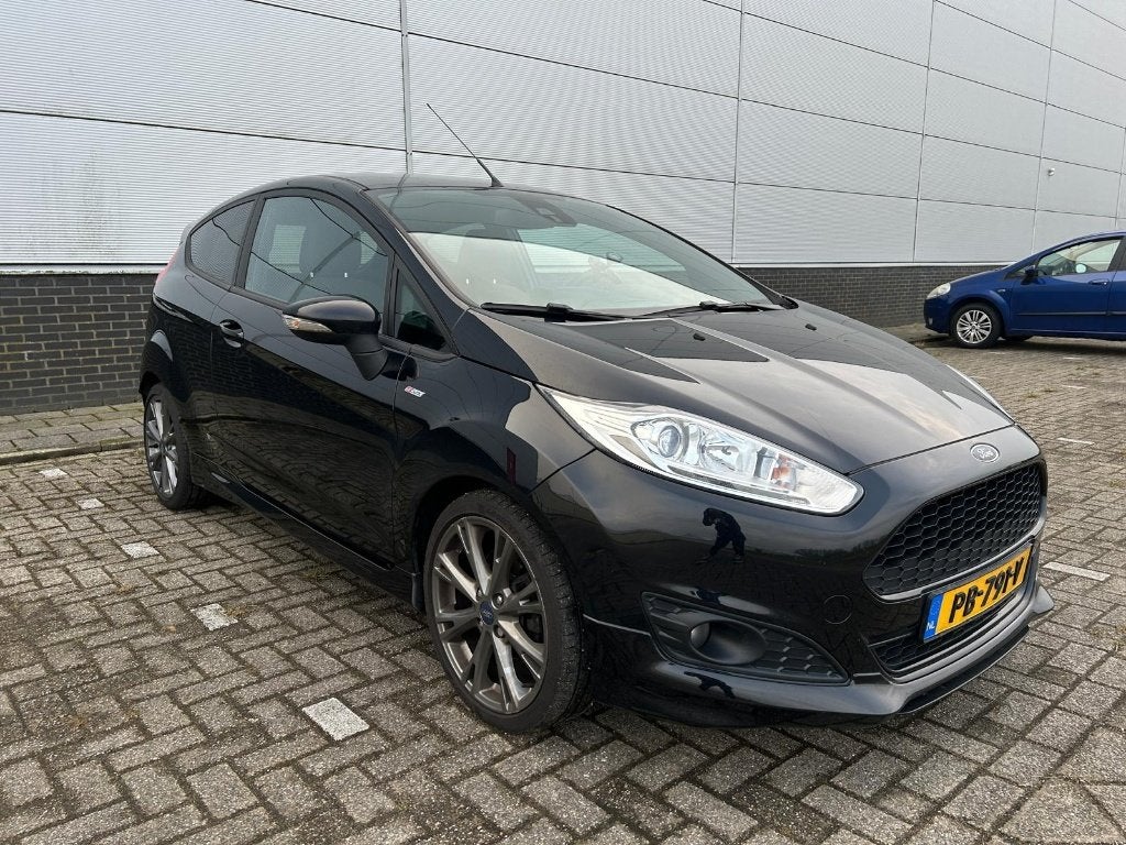 Ford Fiësta ST-Line 1.0 EcoBoost 92KW/125PK 3D 2017 Zwart, Auto's, Voorwielaandrijving, 125 pk, 40 €/maand, Euro 6