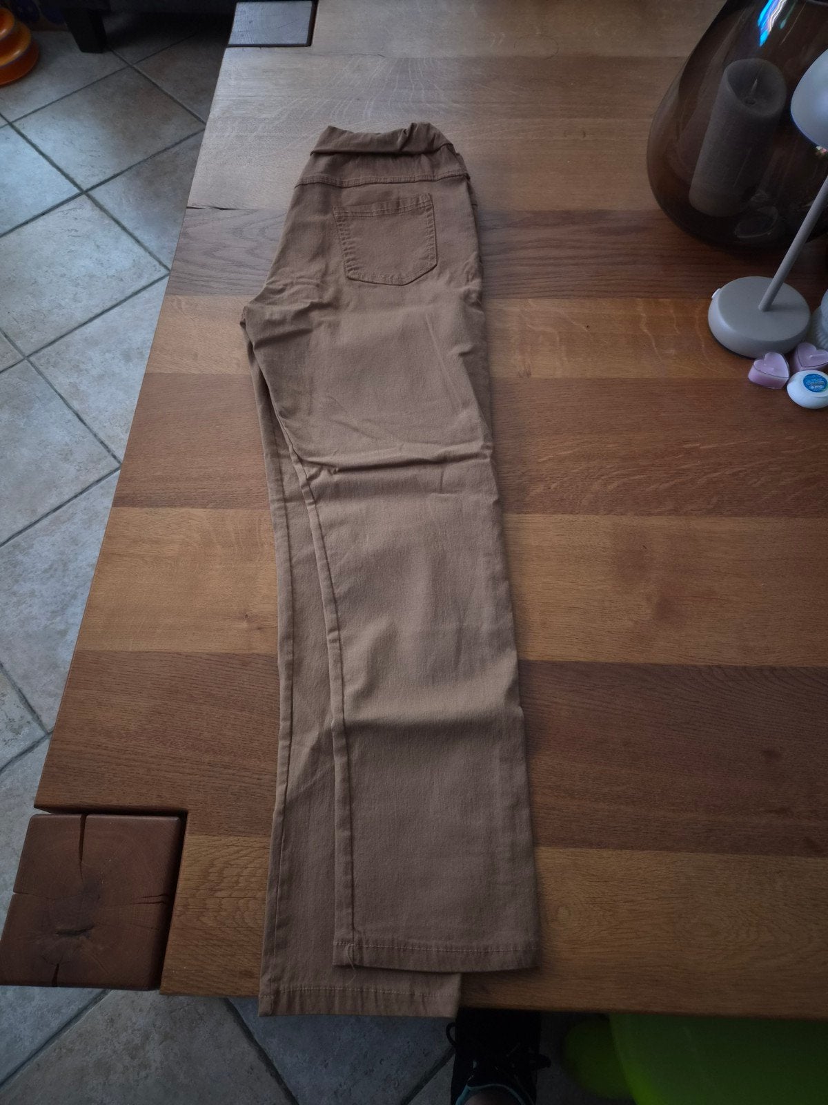 broek licht bruin maat 44, Bruin, Maat 42/44 (L), Nieuw, Ophalen of Verzenden