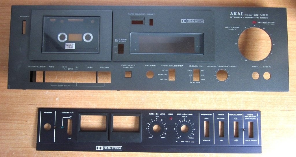 Voorfront Akai CS-M02 en onderpaneel Akai 4000DB, Ophalen, Bandrecorder