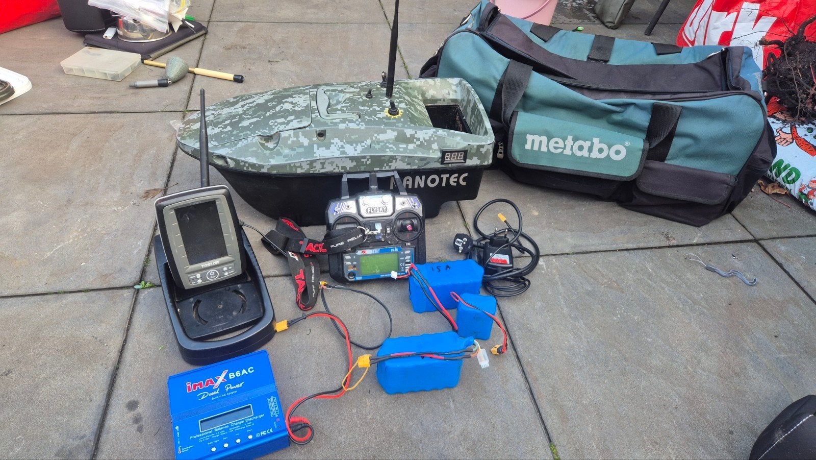 Nanotec Voerboot met Toslon TF500 Dieptemeter – Complete Set, Ophalen, Overige typen