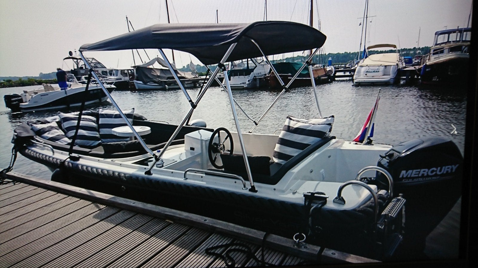 Silveryacht 525 met Mercury 25 Pk en Marlin trailer, Ophalen, Gebruikt