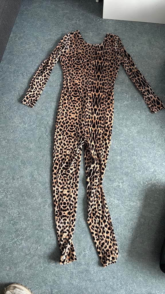 Panter jumpsuit maat s, Kleding | Dames, Carnavalskleding en Feestkleding, Maat 38/40 (M), Carnaval, Ophalen of Verzenden, Zo goed als nieuw