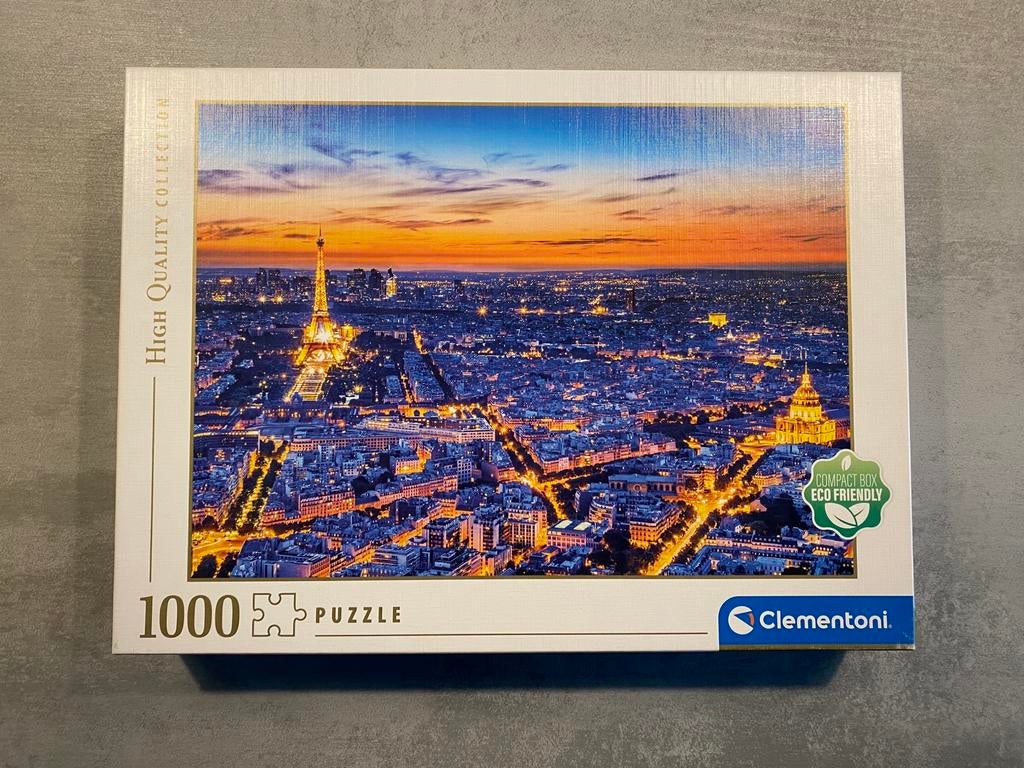 Puzzel Parijs 1000 stukjes, Ophalen, 500 t/m 1500 stukjes, Zo goed als nieuw