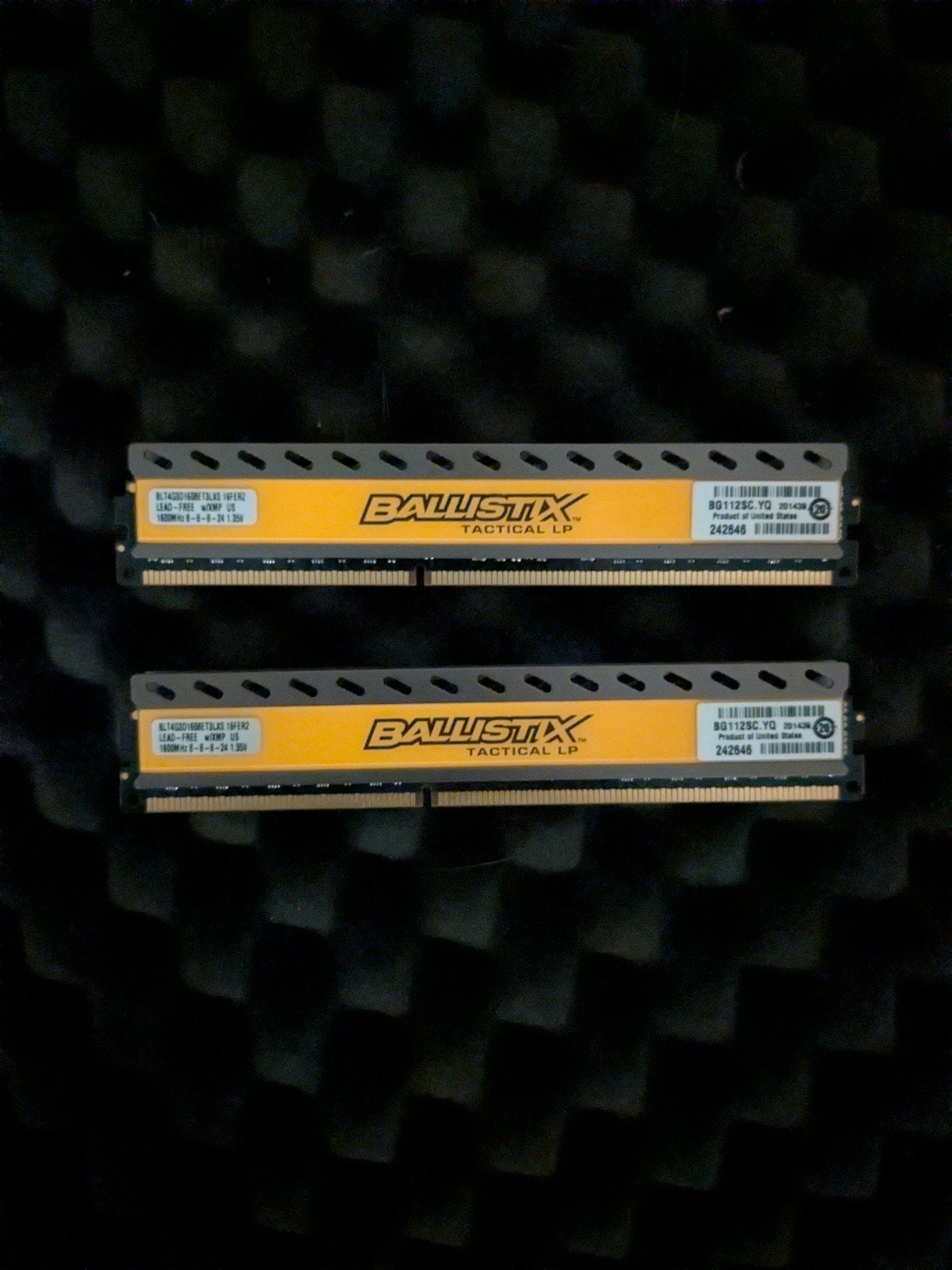 Crucial ballistix DDR3 8GB (2x4GB), 8 GB, DDR3, Ophalen of Verzenden, Zo goed als nieuw