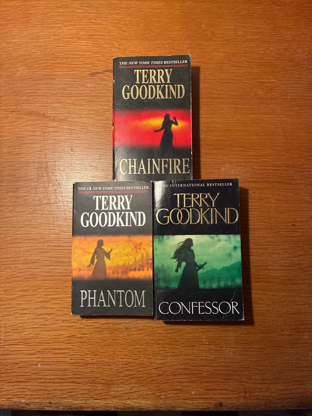 Terry Goodkind: Chainfire, Phantom, Confessor (3 boeken), Ophalen of Verzenden, Gelezen