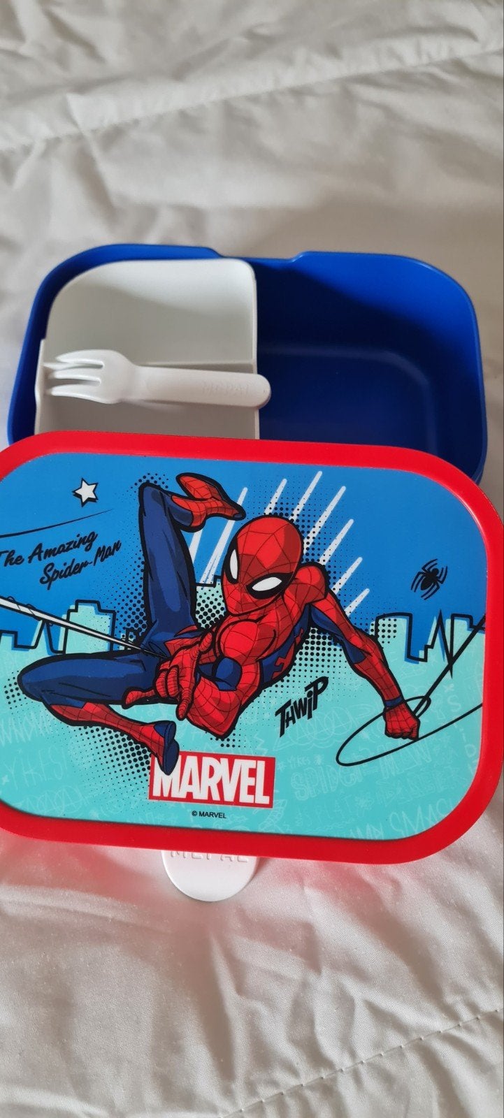 Spiderman set: rugzak, broodtrommel, knuffel, kussensloop, Ophalen
