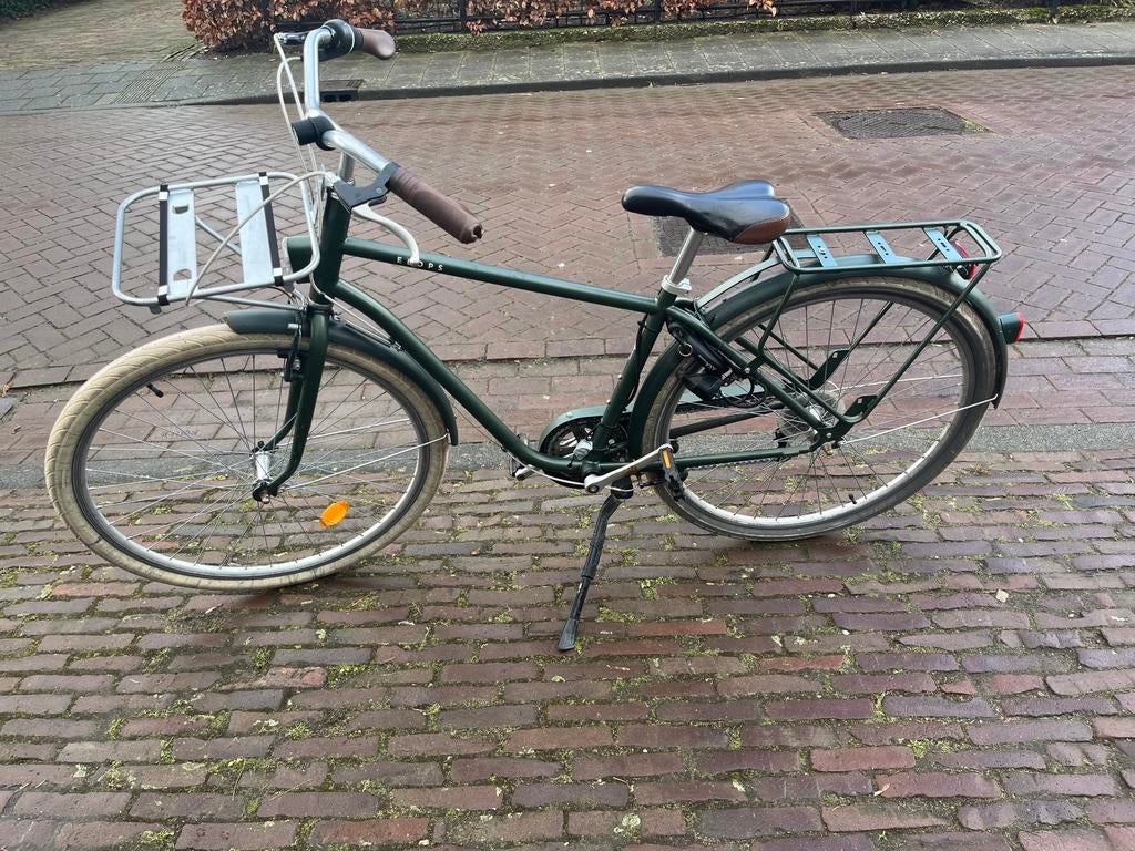 Jongensfiets 28 inch Elops - Stevige Stadsfiets, Ophalen, Gebruikt, 26 inch of meer, Handrem