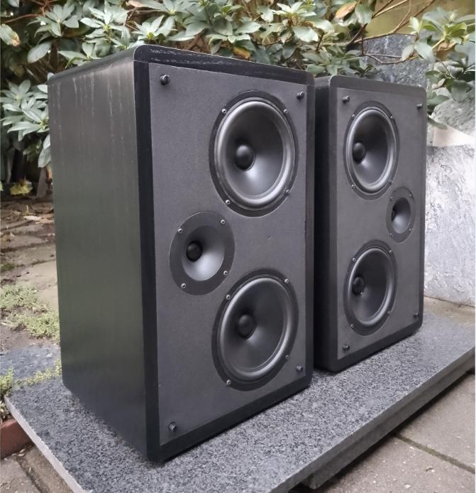 AUDIX HRM-2 vintage studio monitoren, Gebruikt, 120 watt of meer, Front, Rear of Stereo speakers, Ophalen