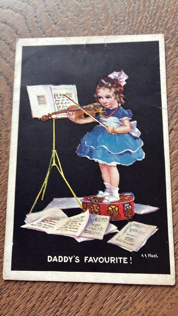 Papa’s lieveling. Meisje speelt viool., Ophalen of Verzenden, Kinderen