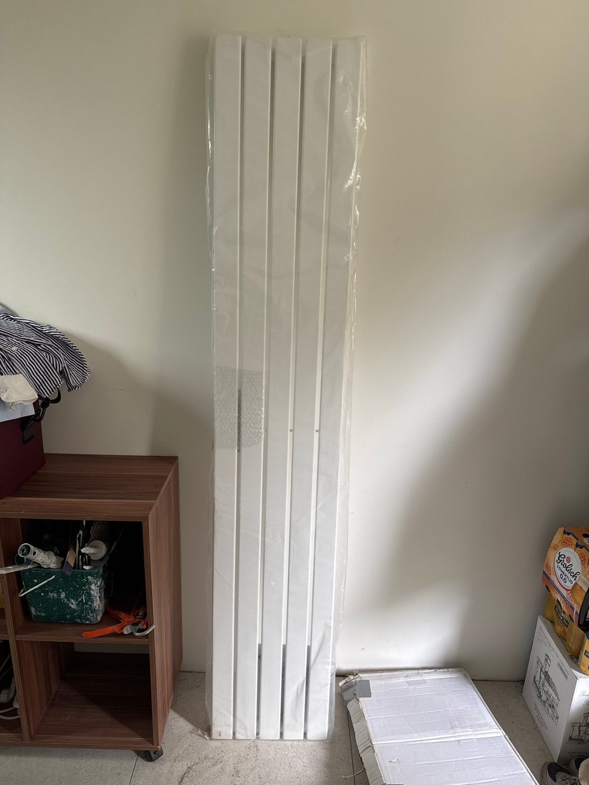 Designradiator 183,8x34 cm wit - Nevev Thalia, Ophalen, 500 tot 800 watt, Radiator, Nieuw