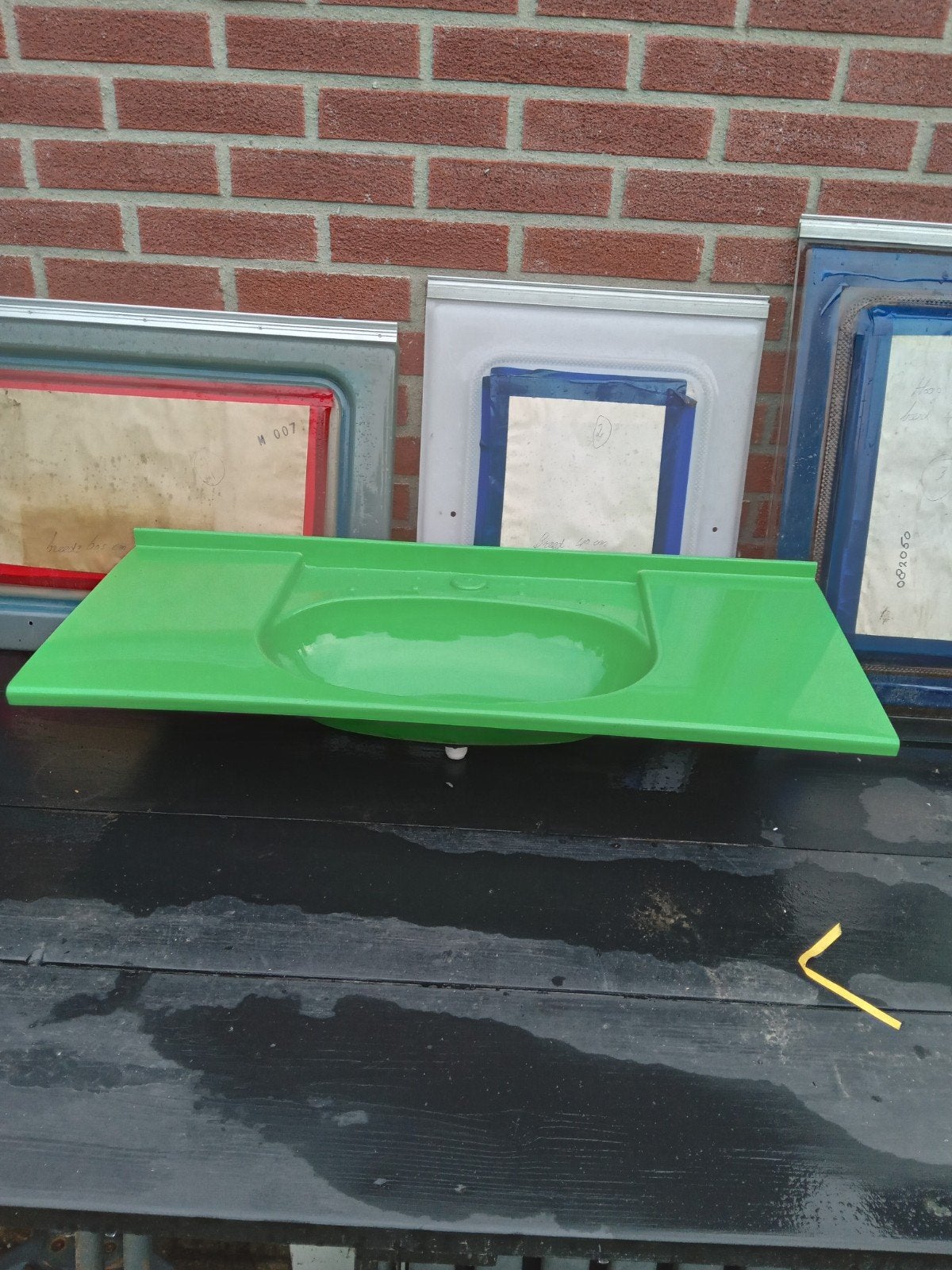 Groene wastafel - nieuw, Ophalen of Verzenden, Nieuw