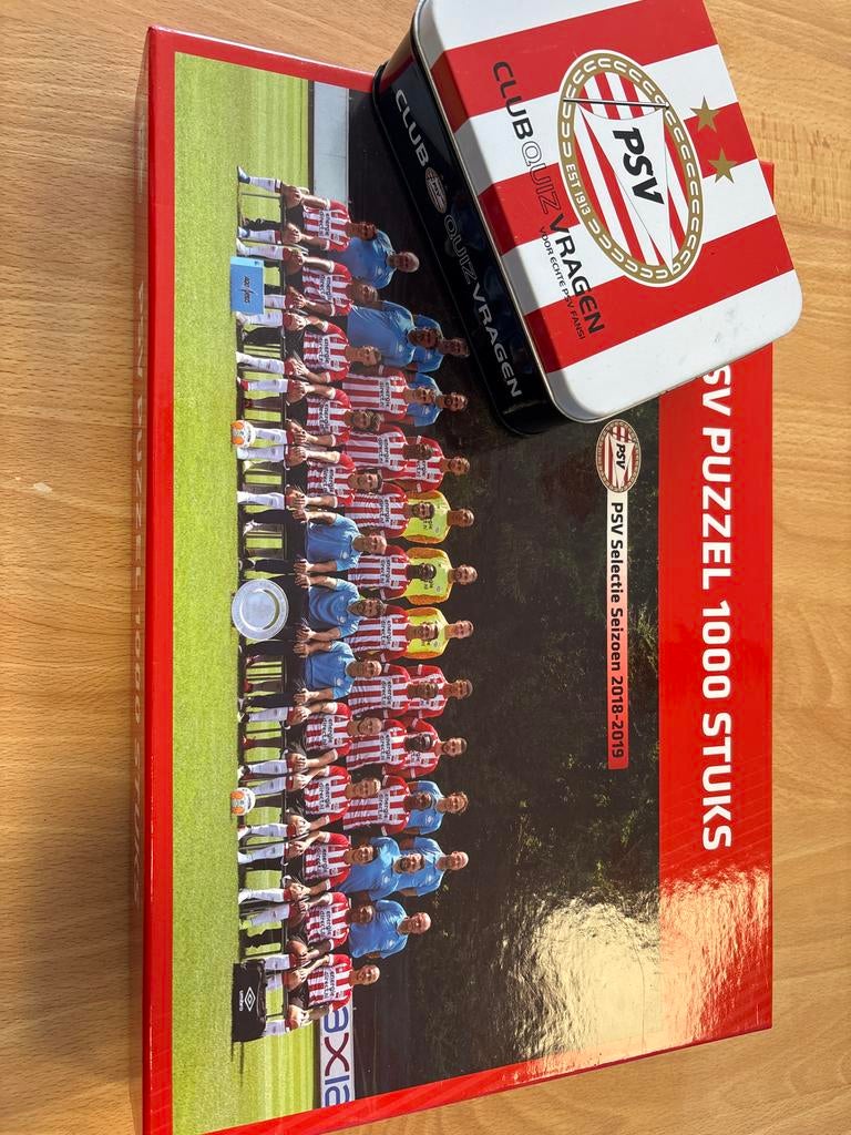 PSV Puzzel 1000 Stukjes & Club Quiz Vragen, Ophalen, 500 t/m 1500 stukjes, Gebruikt, Legpuzzel