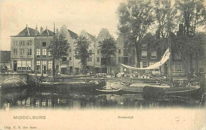 380-803-003 Middelburg Kinderdijk, Verzamelen, Ansichtkaarten | Nederland, Verzenden, Voor 1920, Zeeland