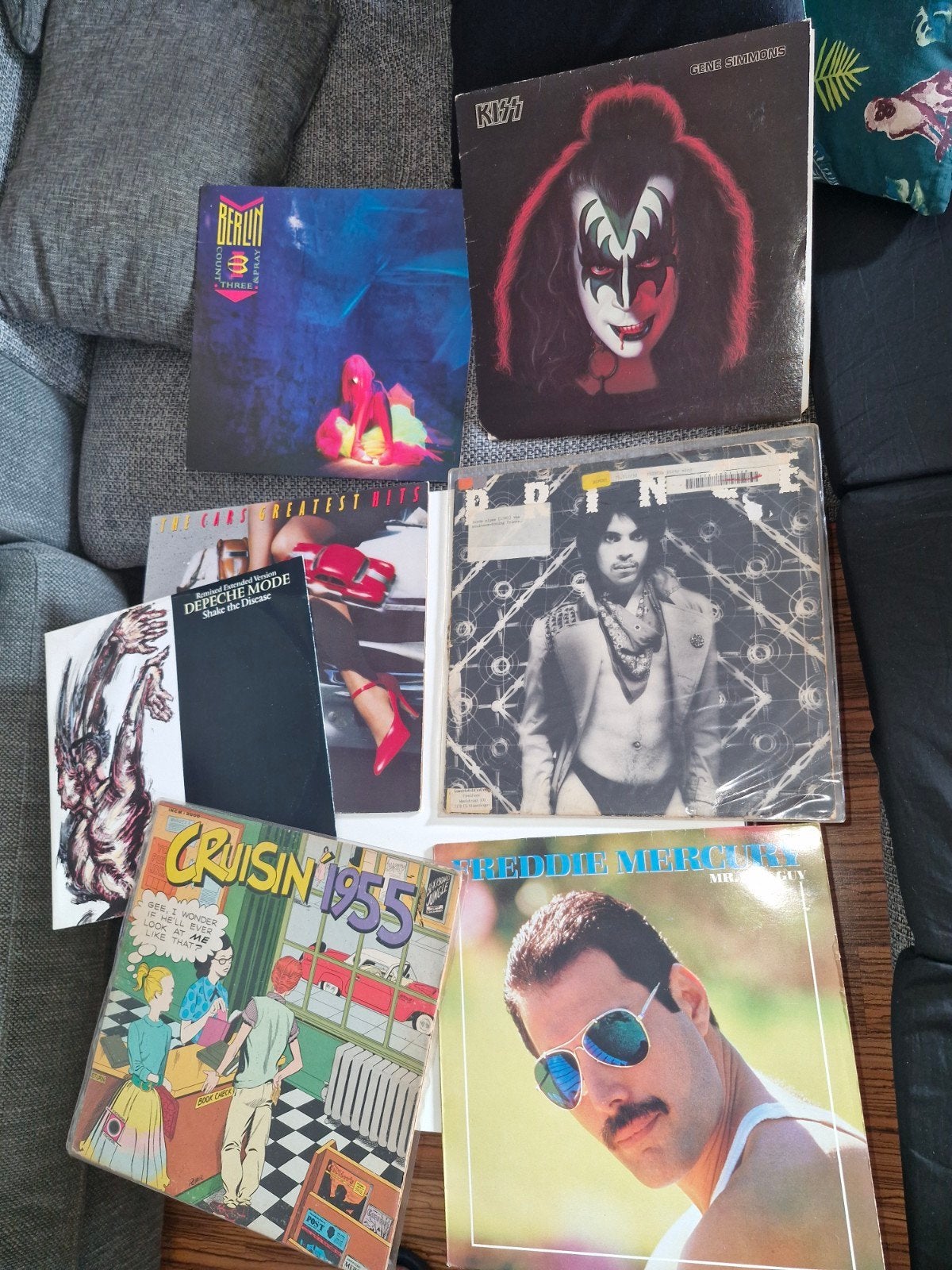 6 LP's (Mercury, Kiss, Cars, Depeche Mode, Berlin, Cruisin'), Ophalen of Verzenden, Poprock