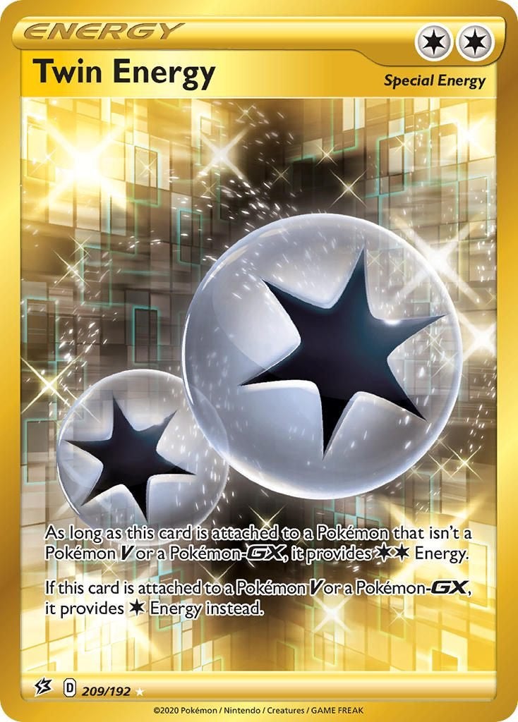 Sword & Shield Series » Rebel Clash » Twin Energy 209/192, Ophalen of Verzenden, Nieuw, Losse kaart