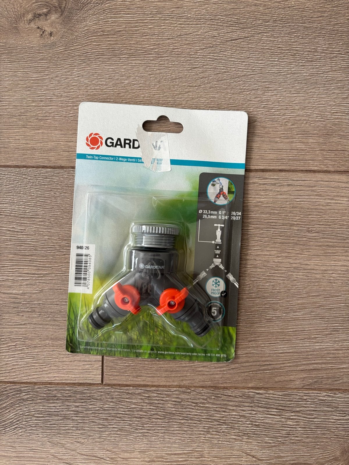 Gardena 2-weg kraanverdeler, Twin-Tap Connector, Ophalen of Verzenden, Nieuw, Overige typen