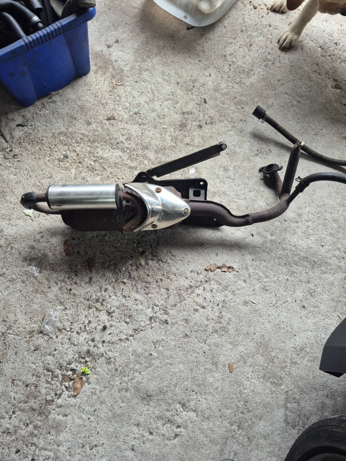 Peugeot jetforce originele uitlaat, Ophalen of Verzenden, Gebruikt, Uitlaat, Peugeot