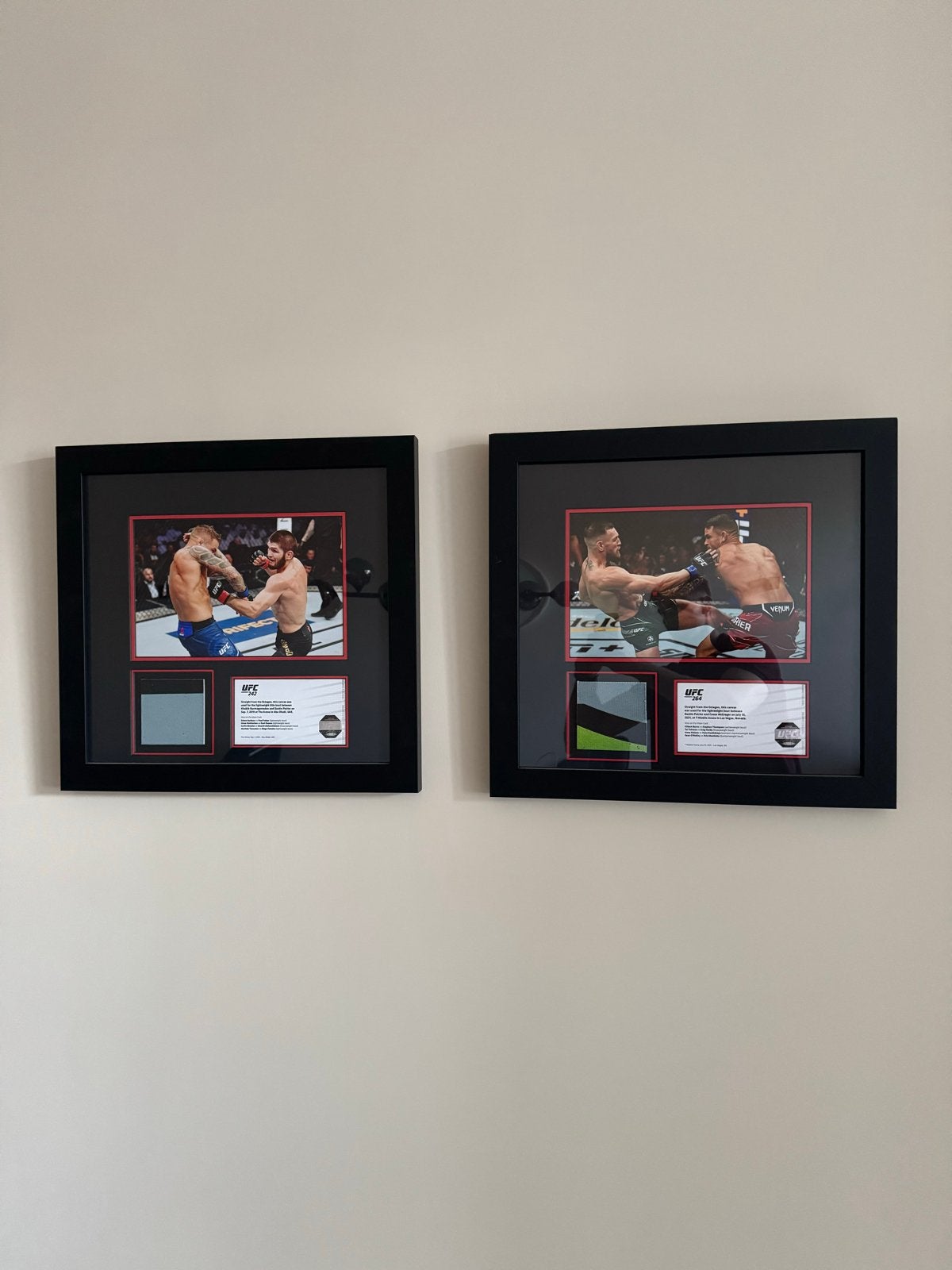 UFC Canvas Collectibles: UFC 264 & 242 (Limited Edition), Ophalen, Zo goed als nieuw, Overige sporten, Overige typen