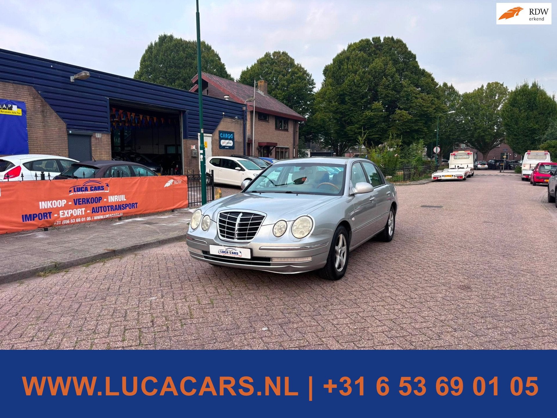 Kia Opirus 3.5 V6 Aut 2X SLEUTEL + BOEKJES!, Gebruikt, Leder, Bedrijf, Opirus