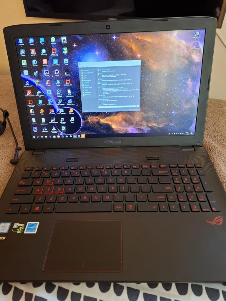 ASUS ROG Gaming Laptop i7-6700HQ GTX 960M 8GB RAM, Computers en Software, Windows Laptops, Gebruikt, 15 inch, HDD, 2 tot 3 Ghz