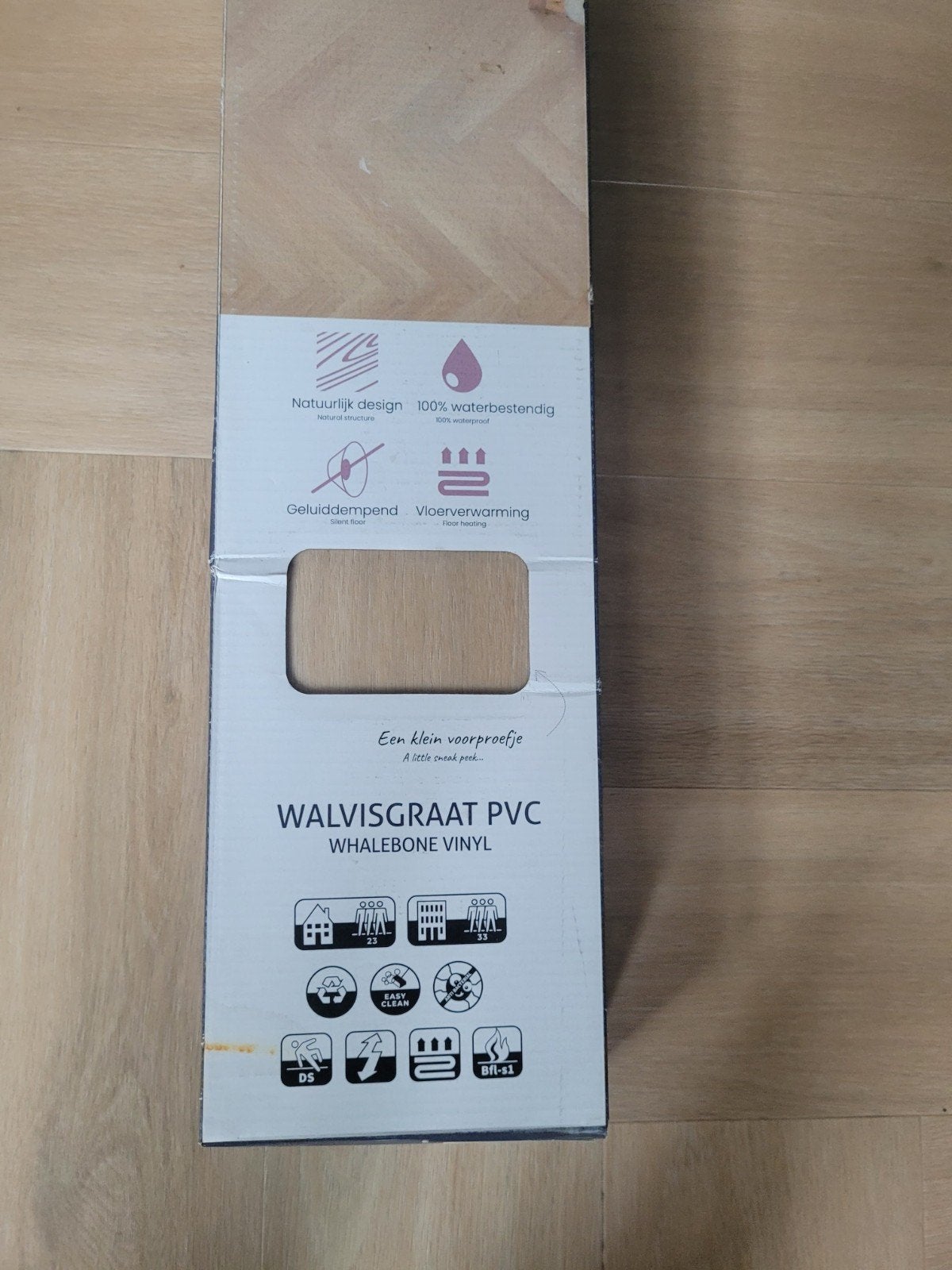 8x Floer Walvisgraat PVC Vloer FLR-3528 Orka Onbehandeld 2.0, Ophalen, Kunststof, 50 tot 150 cm, Overige typen