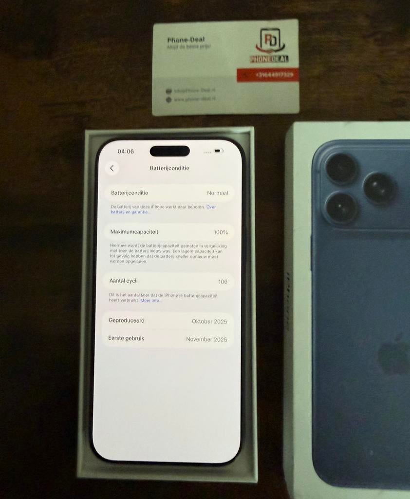 iPhone 17 pro max 256 gb factuur + Garantie, 256 GB, Apple, Apple, Zwart