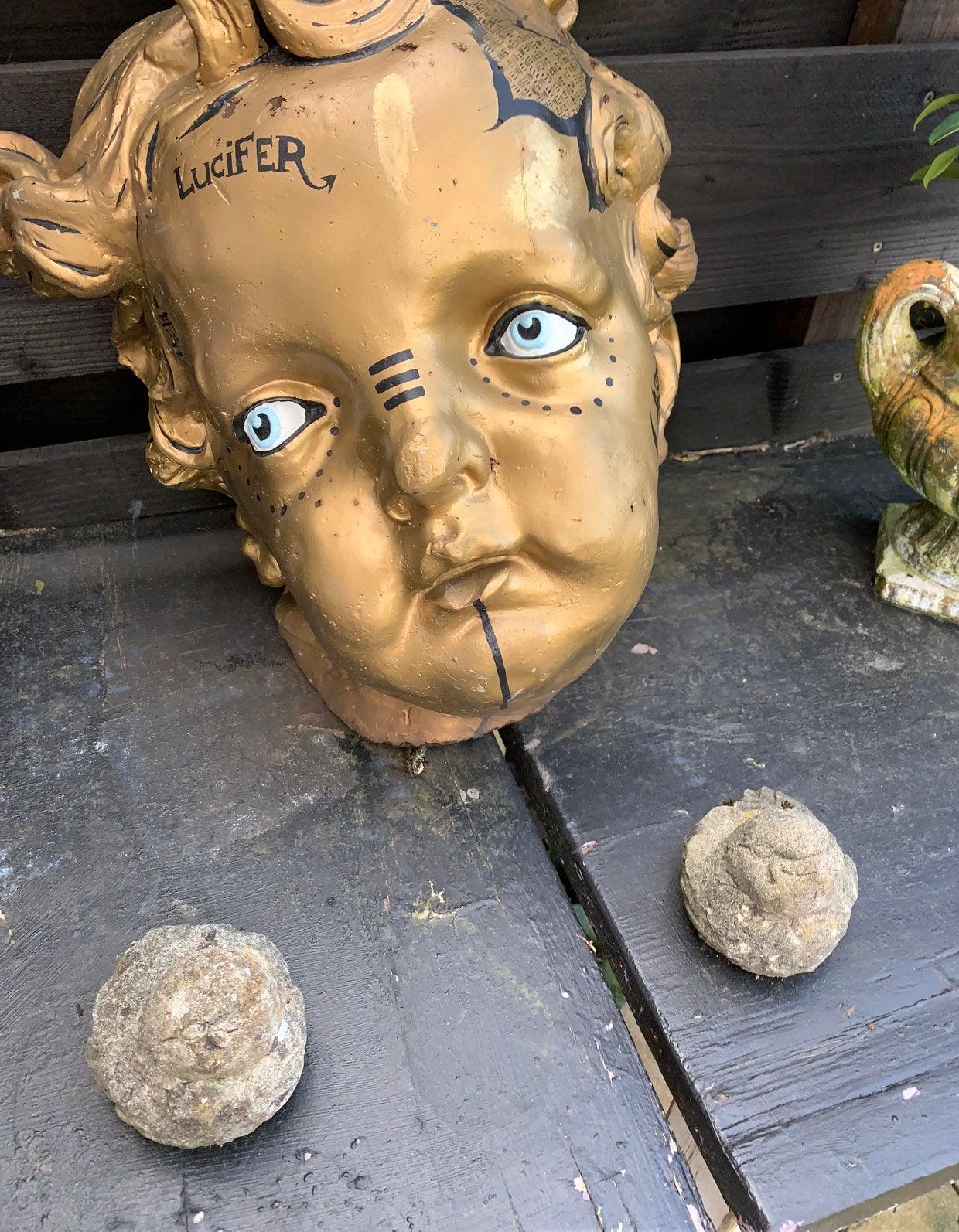 Kop van  lucifer, Hobby en Vrije tijd, Ophalen of Verzenden, Zo goed als nieuw, Versiering