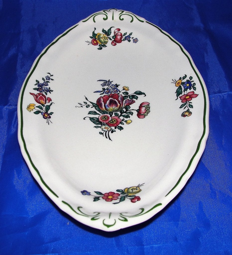 Villeroy&Boch Alt Strassburg vleesschaaltje, Tulp decor, Klassiek, Villeroy & Boch, Ophalen of Verzenden, Porselein