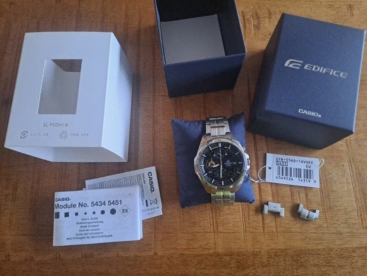 zgan casio edifice, Ophalen of Verzenden, Zo goed als nieuw, Staal, Casio
