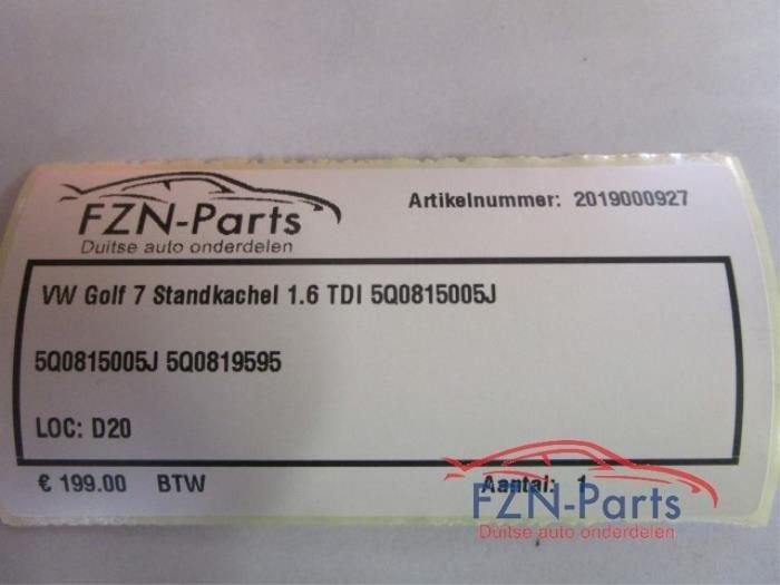 Standkachel Volkswagen Golf (22730728), Auto-onderdelen, Ophalen of Verzenden, Gebruikt