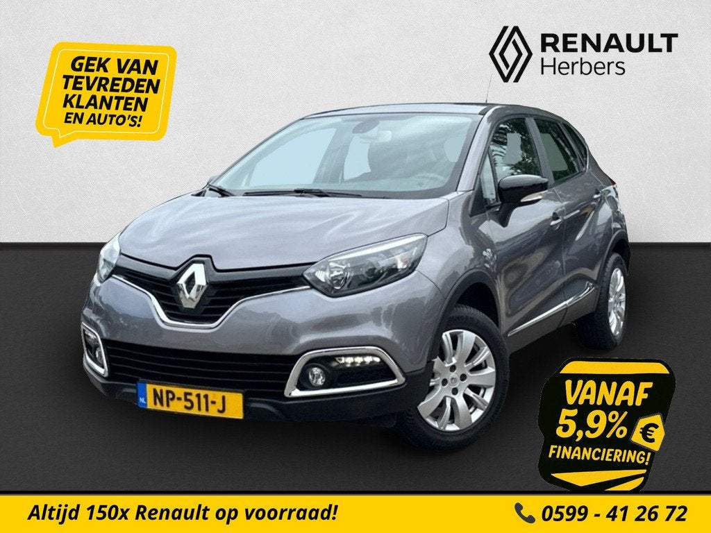 Renault Captur 0.9 TCe Expression TREKHAAK / CRUISE / NAVI, Voorwielaandrijving, 898 cc, Stof, Gebruikt
