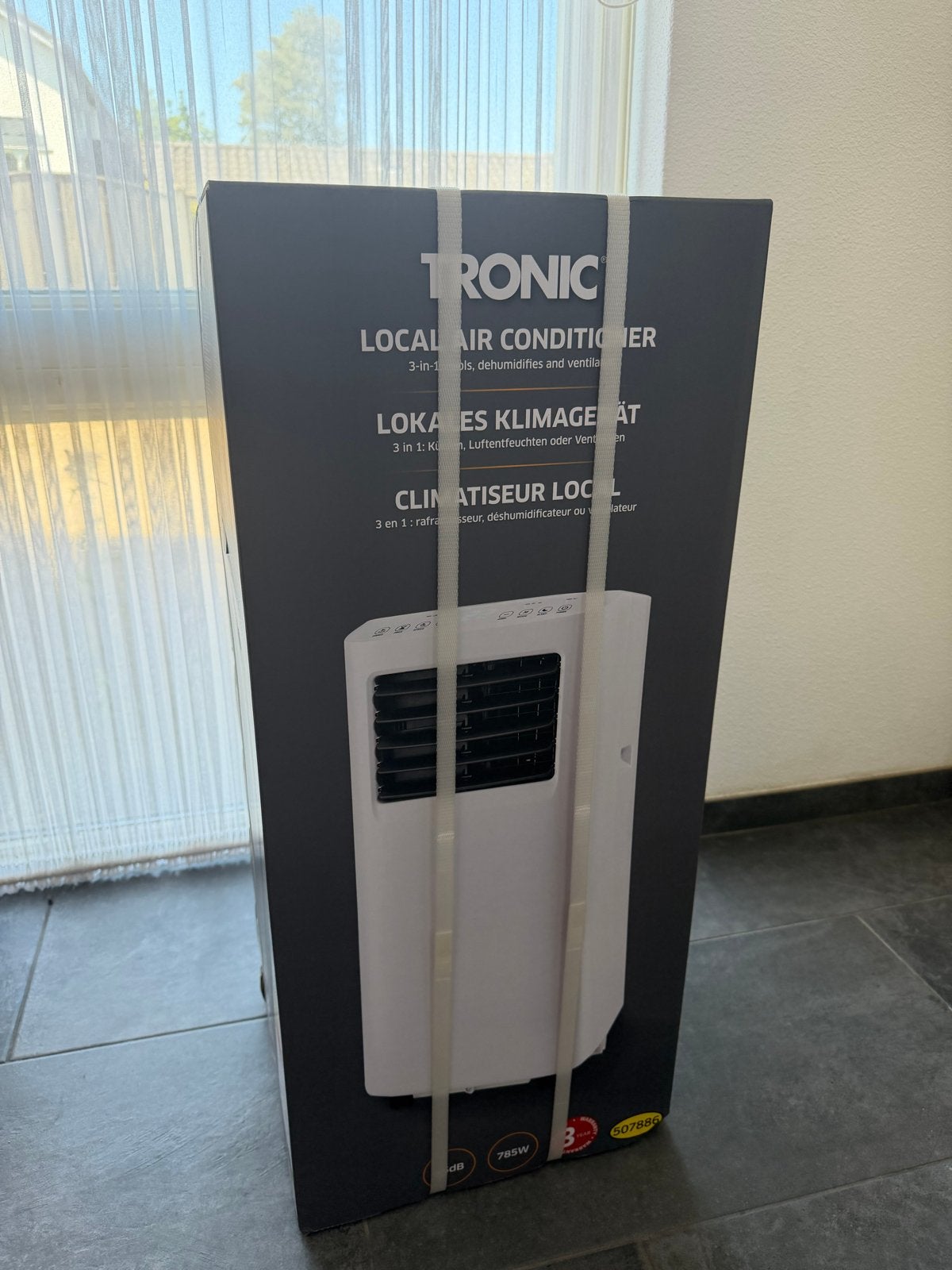 Tronic Mobiele Airco 3-in-1, Witgoed en Apparatuur, Ophalen, Minder dan 60 m³, Nieuw, 3 snelheden of meer