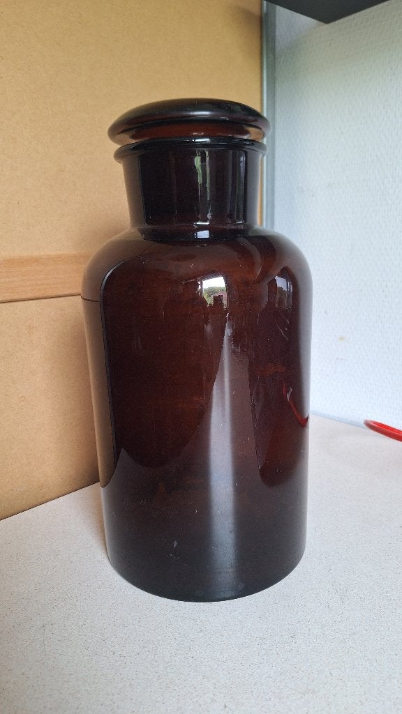 apothekerspot glas 34 cm hoog, Ophalen of Verzenden