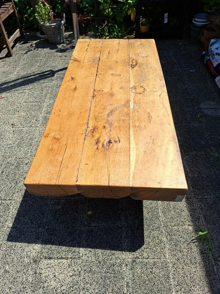 Eikenhouten tafel, Ophalen, Gebruikt, Eikenhout, Rechthoekig