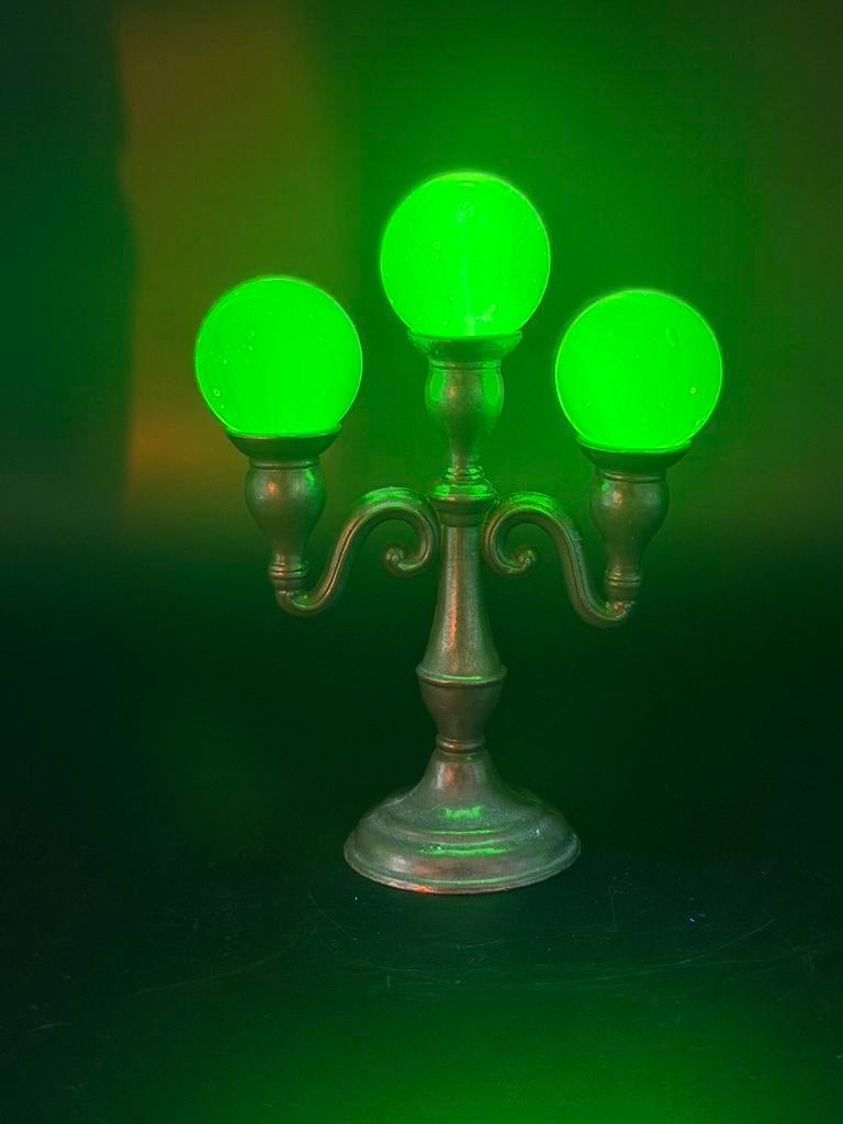 Uranium glass marbles 20mm set, Ophalen of Verzenden