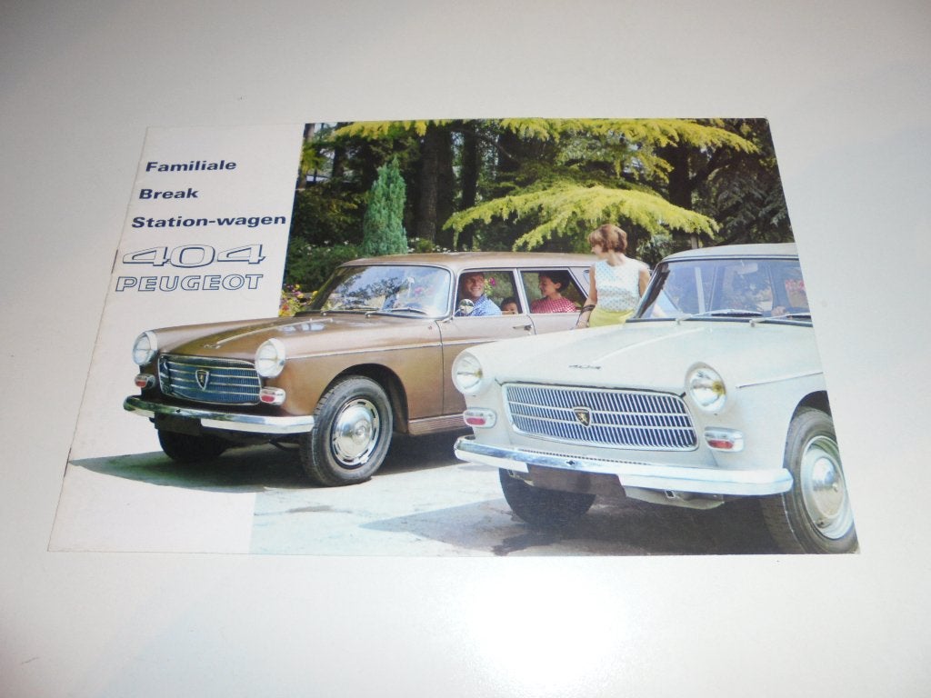 brochure Peugeot 404 Break/Familiale 1966, Ophalen of Verzenden, Zo goed als nieuw, Peugeot