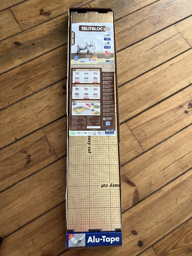 Selitbloc ondervloer voor klik PVC, Ophalen, 50 tot 150 cm, Overige typen, Nieuw