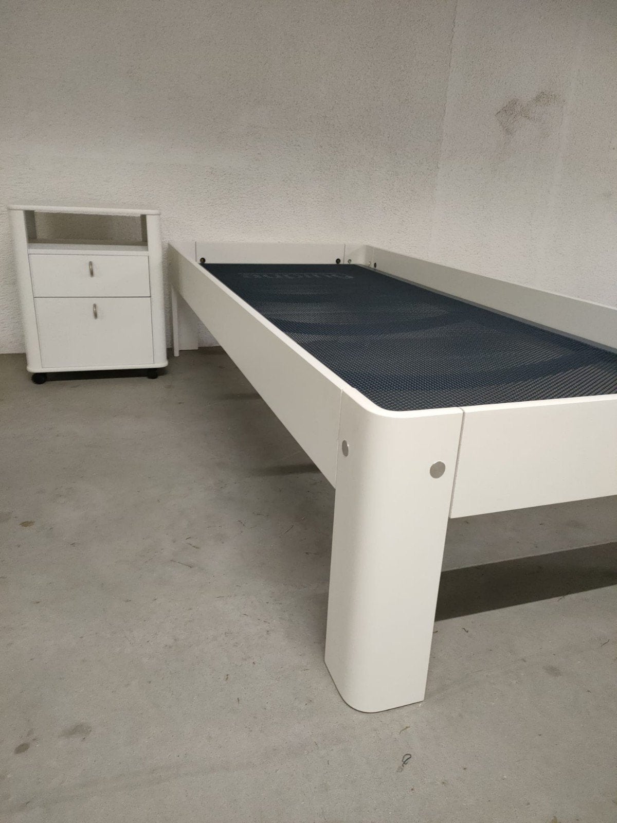 Auping Auronde 90x200 Seniorenbed Hoog Model: 48cm, 90 cm, Eenpersoons, Wit, Ophalen of Verzenden