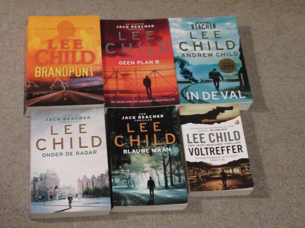 6x Jack Reacher door Lee Child, Boeken, Verzenden, Zo goed als nieuw, Lee Child, Nederland