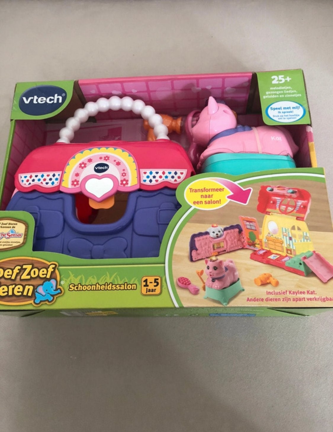 VTech Zoef Zoef Dieren Schoonheidssalon Kaylee Kat, Ophalen of Verzenden, Nieuw, Overige typen, Met geluid