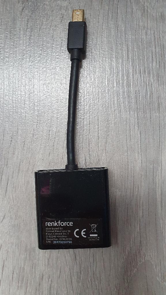 Renkforce Mini Displayport to HDMI + VGA adapter, Ophalen of Verzenden, Zo goed als nieuw