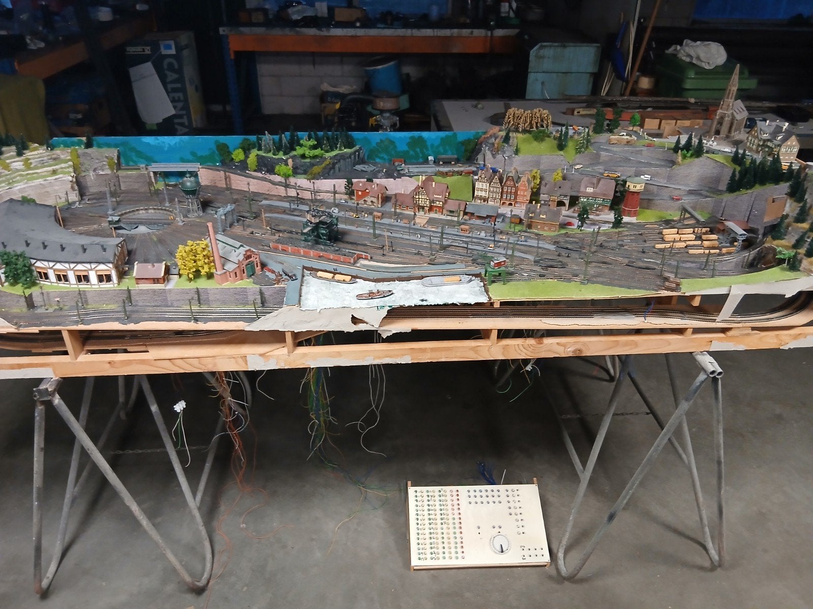 Fleischmann grote modelspoorbaan N spoor., Hobby en Vrije tijd, Modeltreinen | N-Spoor, Ophalen, Gelijkstroom, Fleischmann
