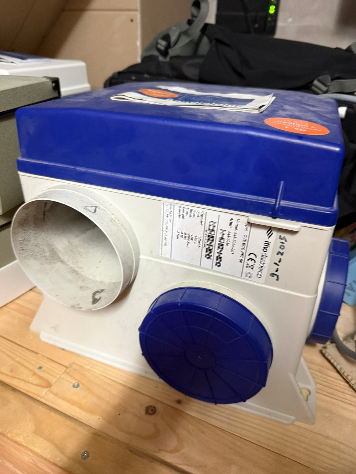 Itho Daalderop CVE ECO RFT SP ventilatiebox, Ophalen of Verzenden, Zo goed als nieuw, Afzuiger