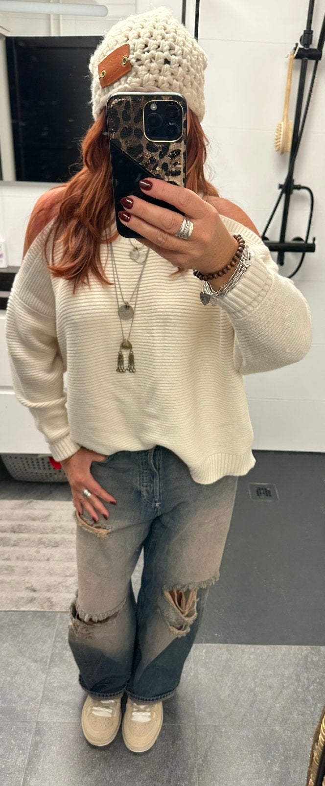 Super leuke boho ibiza trui met ooen svhouders oversized, Kleding | Dames, Ophalen of Verzenden, Zo goed als nieuw, Maat 42/44 (L)