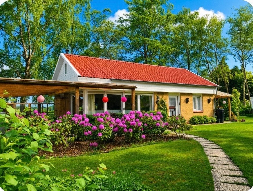 Vakantiebungalow te huur, In bos, Open haard, Overige typen, Landelijk